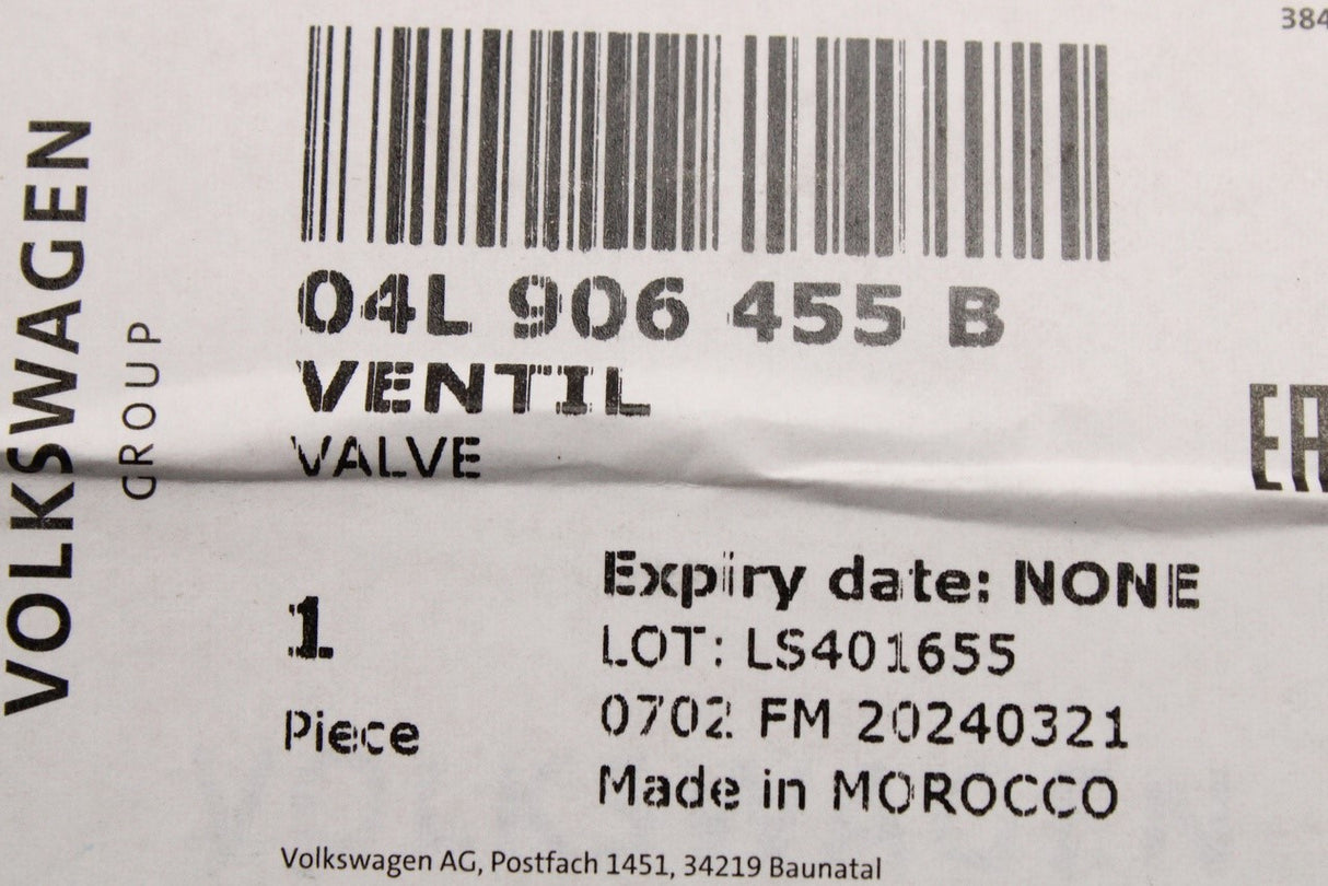 VW Audi Skoda SEAT 1.6 2.0 TDI oil pump control valve 04L906455B