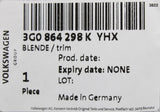 VW Passat B8 2015-on centre console armrest air vent trim 3G0864298K YHX