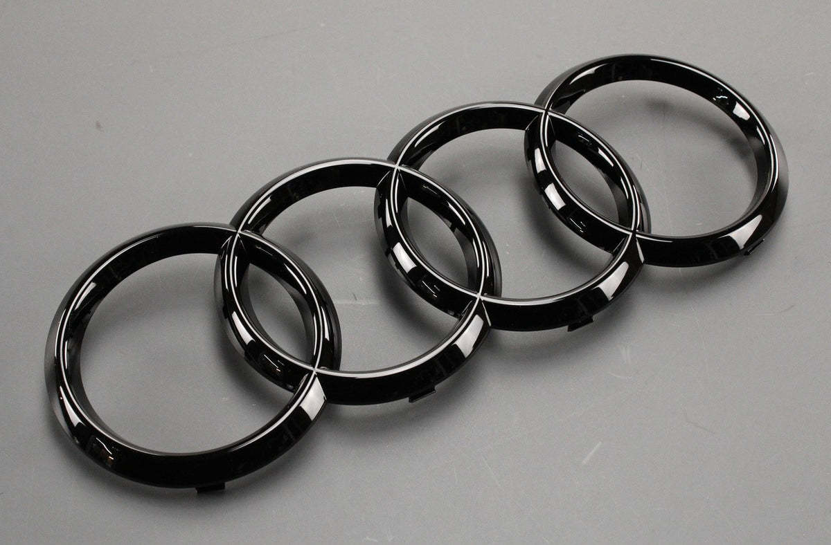 Audi A8 S8 Q2 Q8 RSQ8 2018-on Audi rings logo emblem (front) 4M8071801, view 1