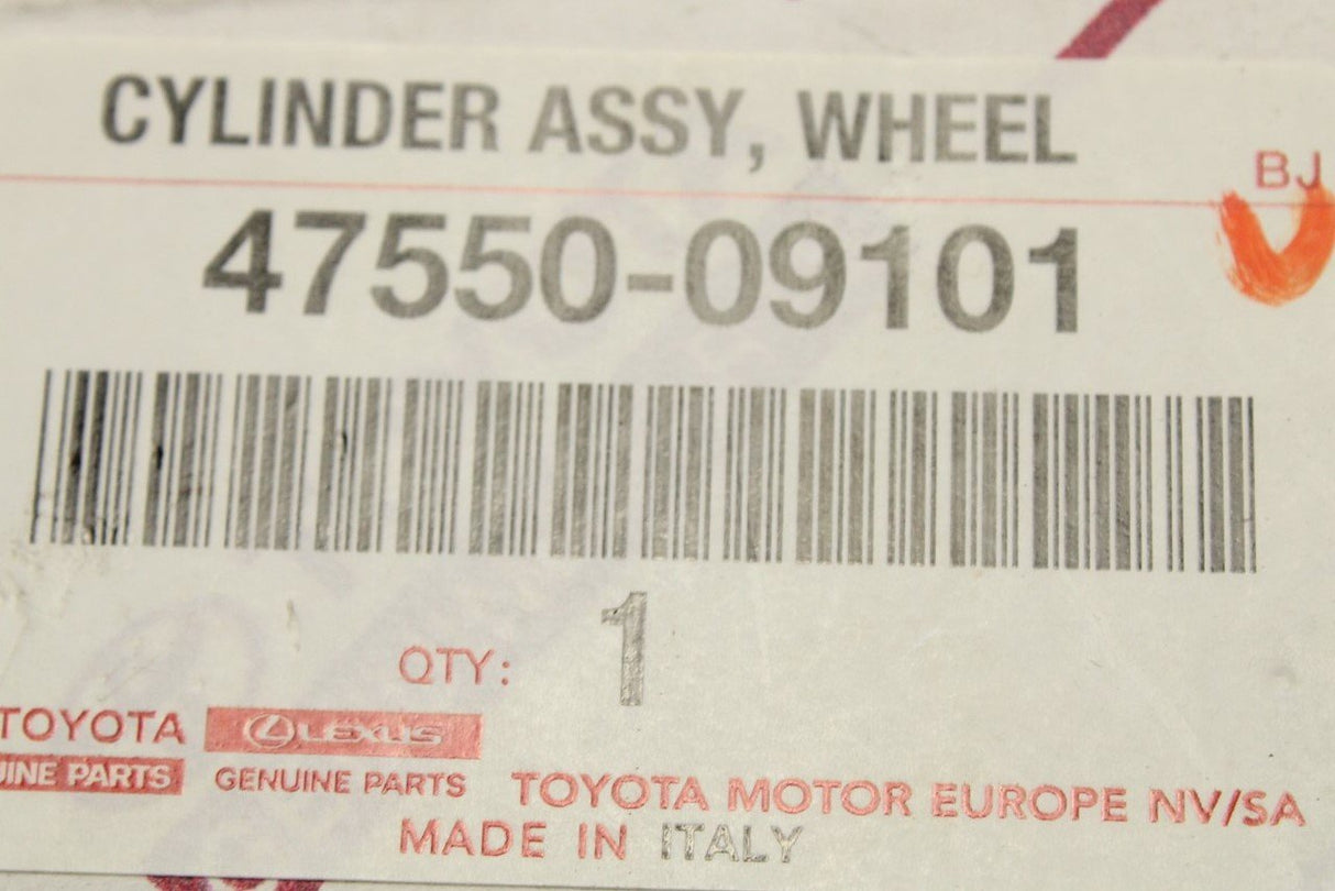 Toyota Yaris 2005-11 wheel brake cylinder 47550-09101