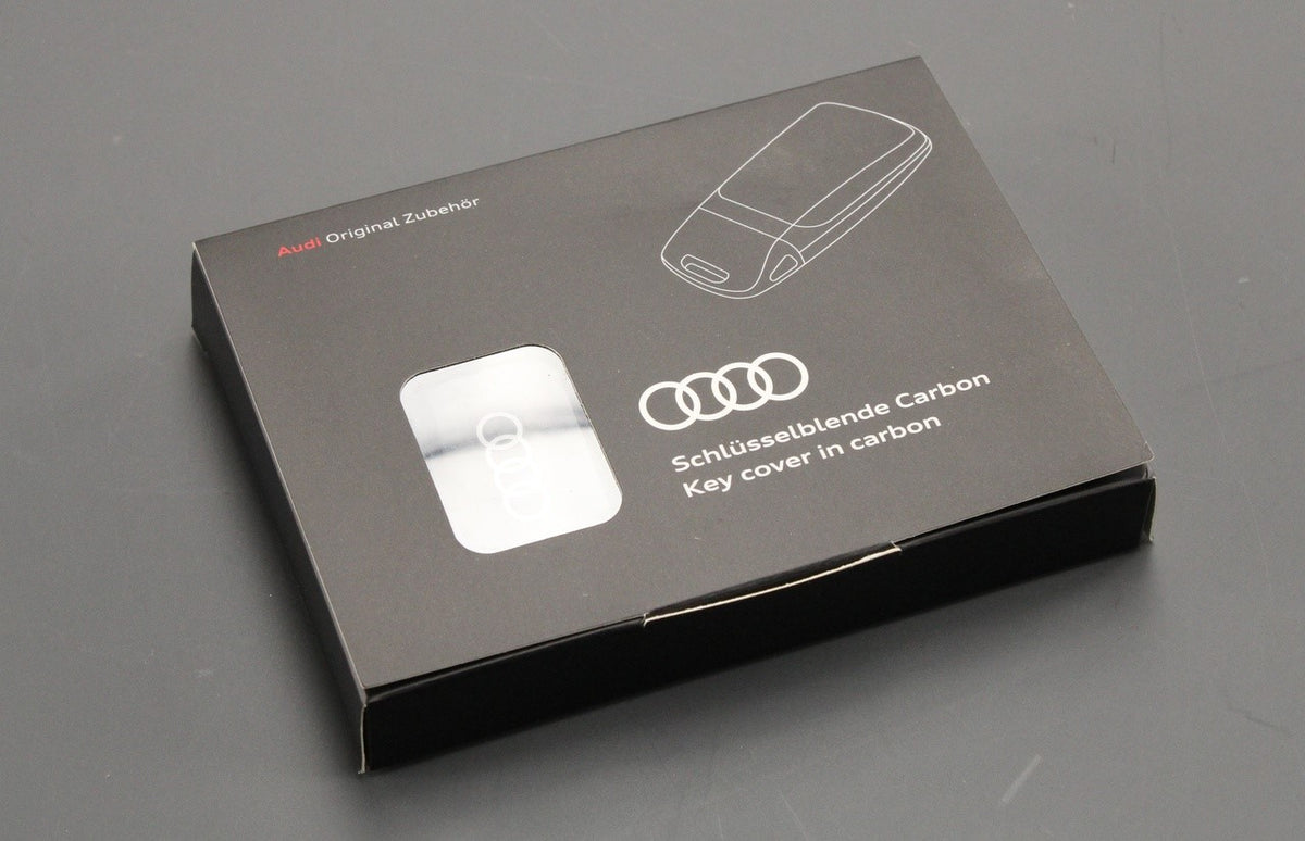 Audi A4 A5 Q5 Q7 TT carbon key cover (audi rings) 8W6071208A 3Q0, view 1