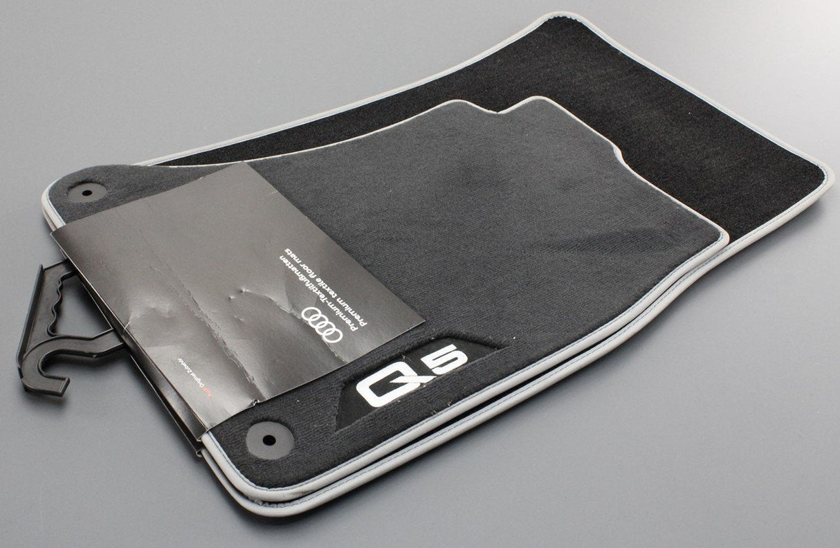Audi Q5 2008-2017 front premium carpet floor mats (RHD) 8R2061275 MNO
