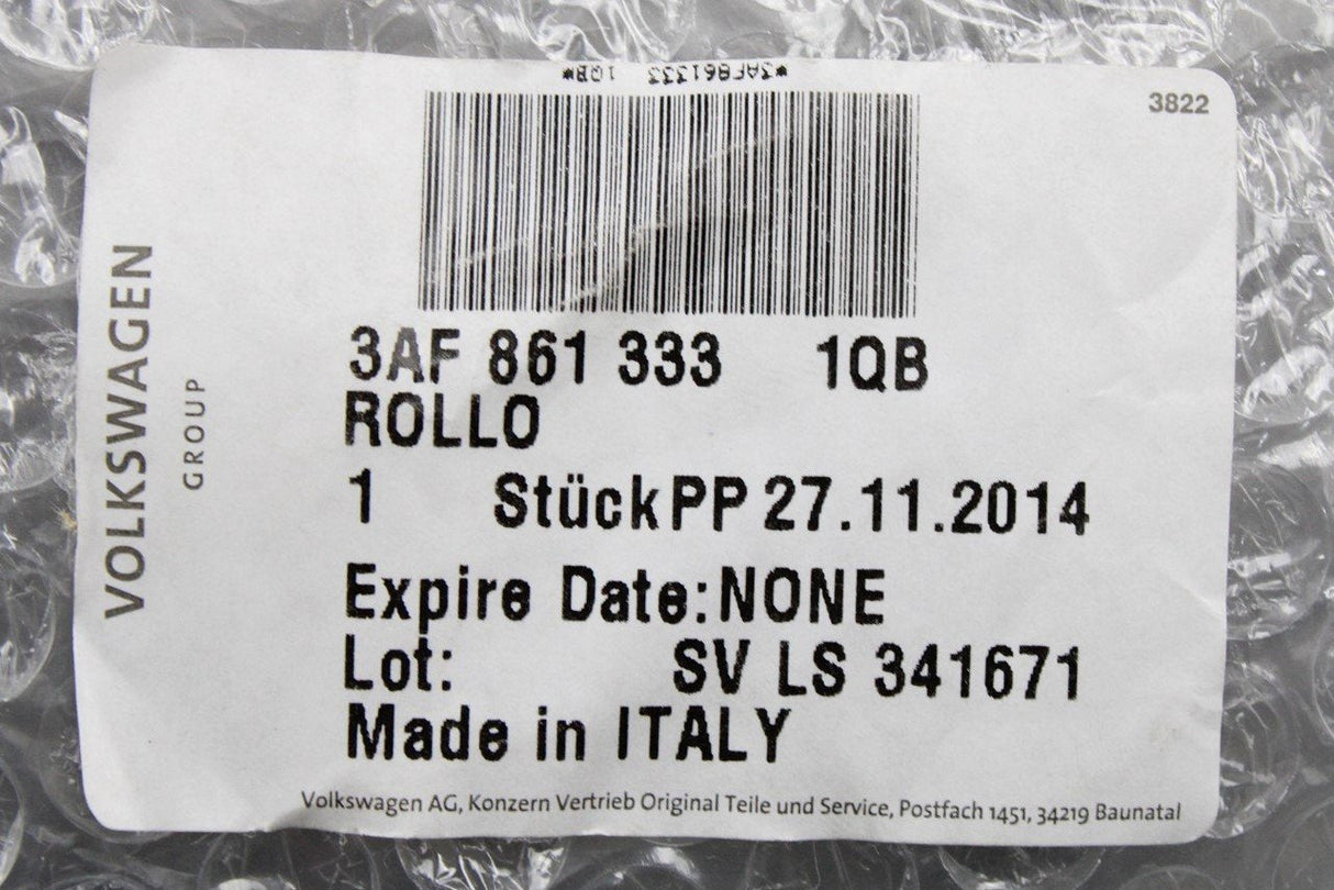 VW Passat Estate 11-15 window roller sun blind (left rear) 3AF861333 1QB