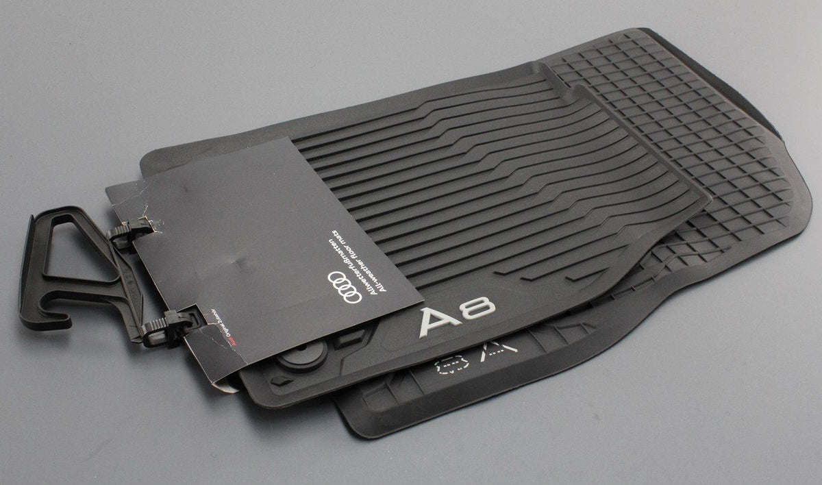 Audi A8 S8 front all weather rubber floor mats (RHD) 4N2061501 041, view 1