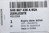 VW Golf MK8 2020-on front door card insert trim (left) 5H0867439A 9GA