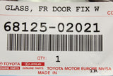 Toyota Corolla 2019-on front A-pillar window glass (right) 68125-02021