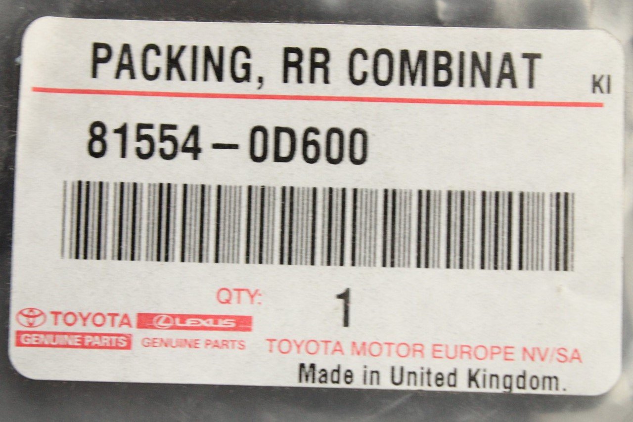 Toyota Yaris 2014-20 rear taillight padding gasket (right
