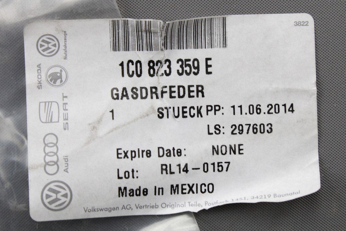 VW Beetle 1999-2010 front bonnet gas support strut 1C0823359E