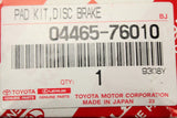 Toyota Prius 22-on Lexus UX200 UX250H brake pads set (front) 04465-76010