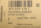 VW XL1 Audi A6 R8 RS6 2008-2015 pollen filter set 4F0898438C