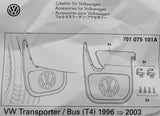 VW Transporter T4 1991-2002 accessory mud flaps set (rear) 701075101A