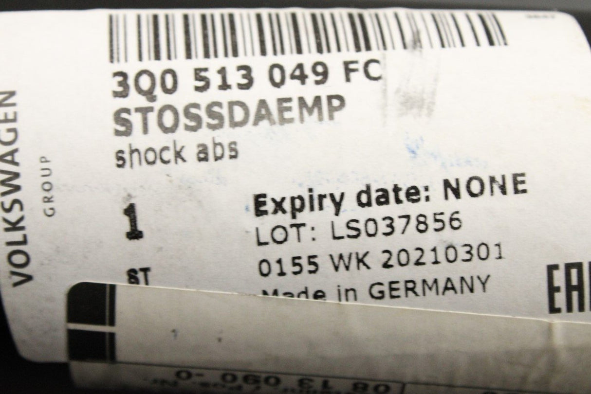VW Passat B8 2015-24 gas shock absorber (rear) 3Q0513049FC
