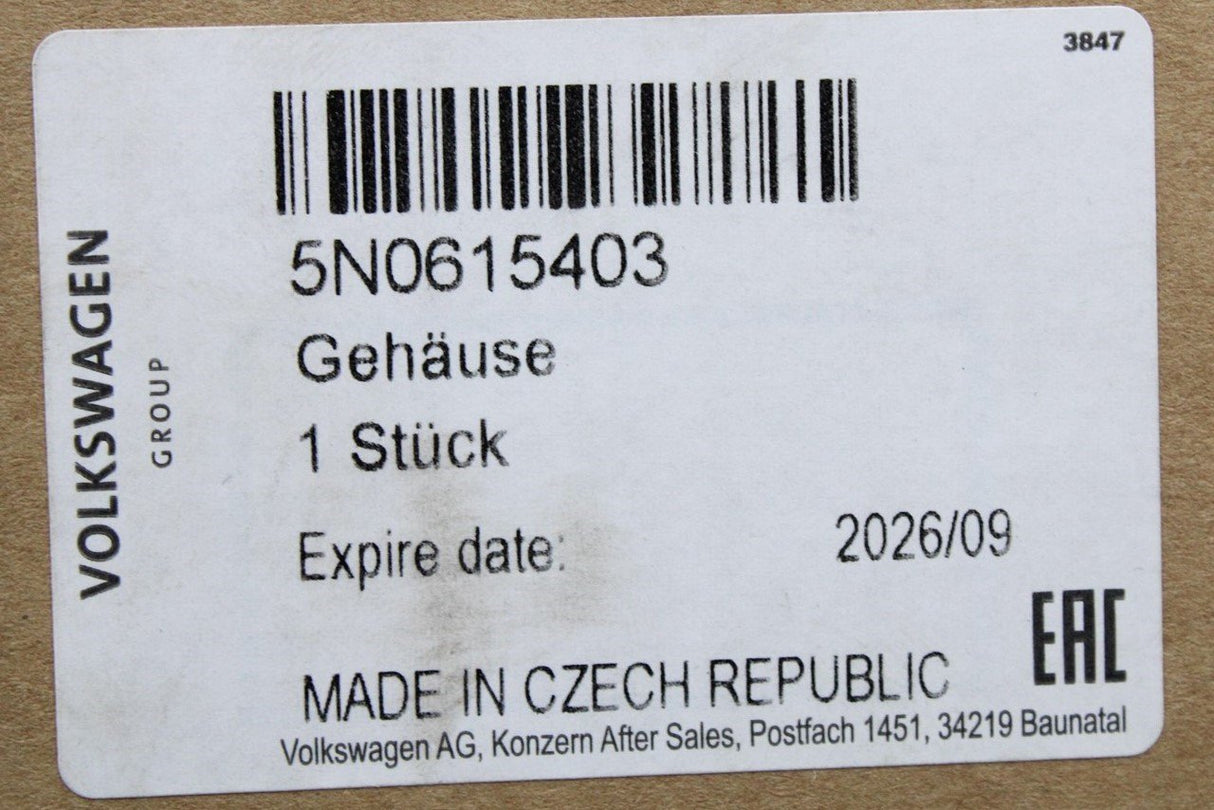 VW Tiguan Passat B7 2008-16 rear brake caliper housing (left) 5N0615403
