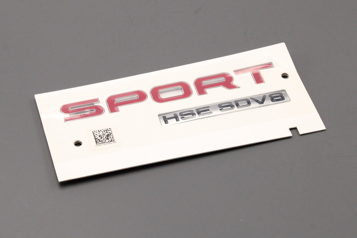 Range Rover Sport 2014-2022 'SPORT HSE SDV8' badge emblem LR096099, view 1