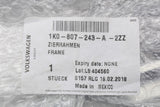 VW Golf MK5 Estate Jetta bumper chrome strip (front left) 1K0807243A 2ZZ