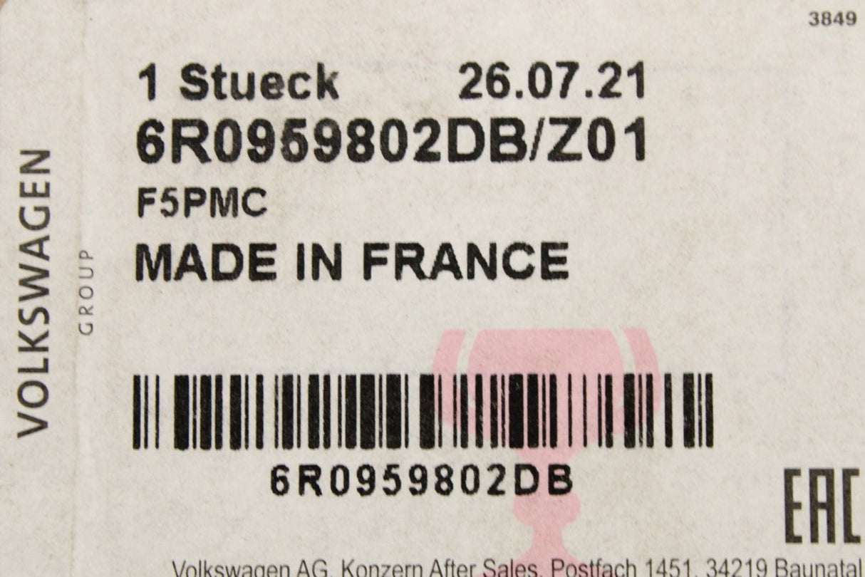 VW Amarok Skoda Fabia RHD Window motor (front right) 6R0959802DB Z01