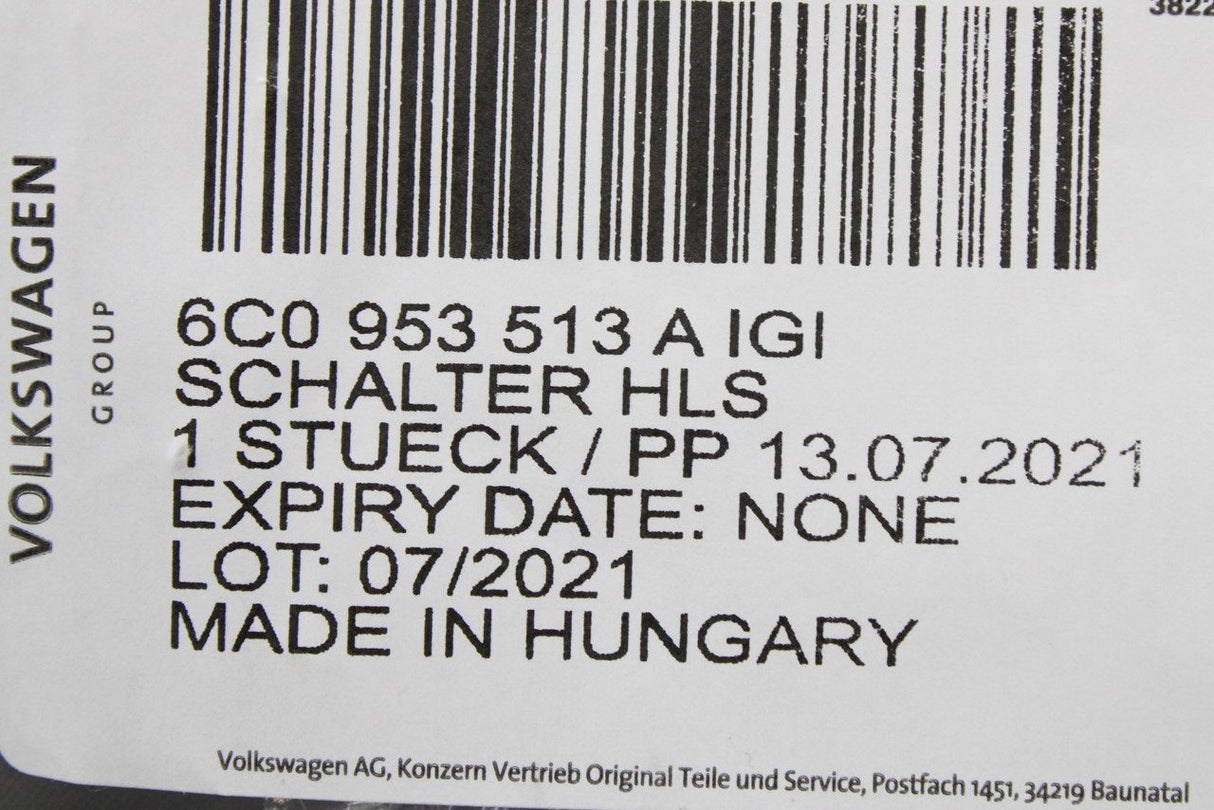 VW Polo Skoda Fabia SEAT Ibiza 2015-2021 indicator stalks 6C0953513A IGI