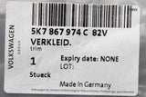 VW Golf Cabrio T-Roc Cabrio dashboard window frame trim 5K7867974C 82V