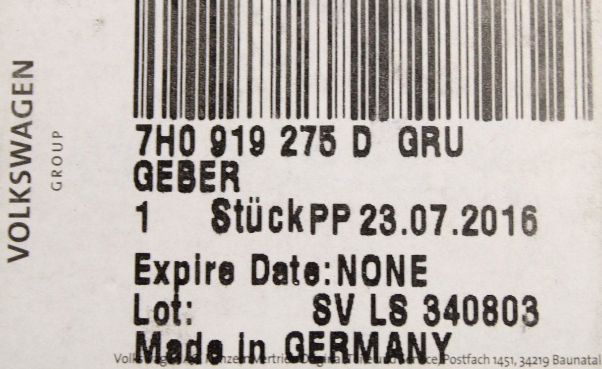 Audi A3 A4 A6 RS4 RS6 parking sensor (primed) 7H0919275D GRU