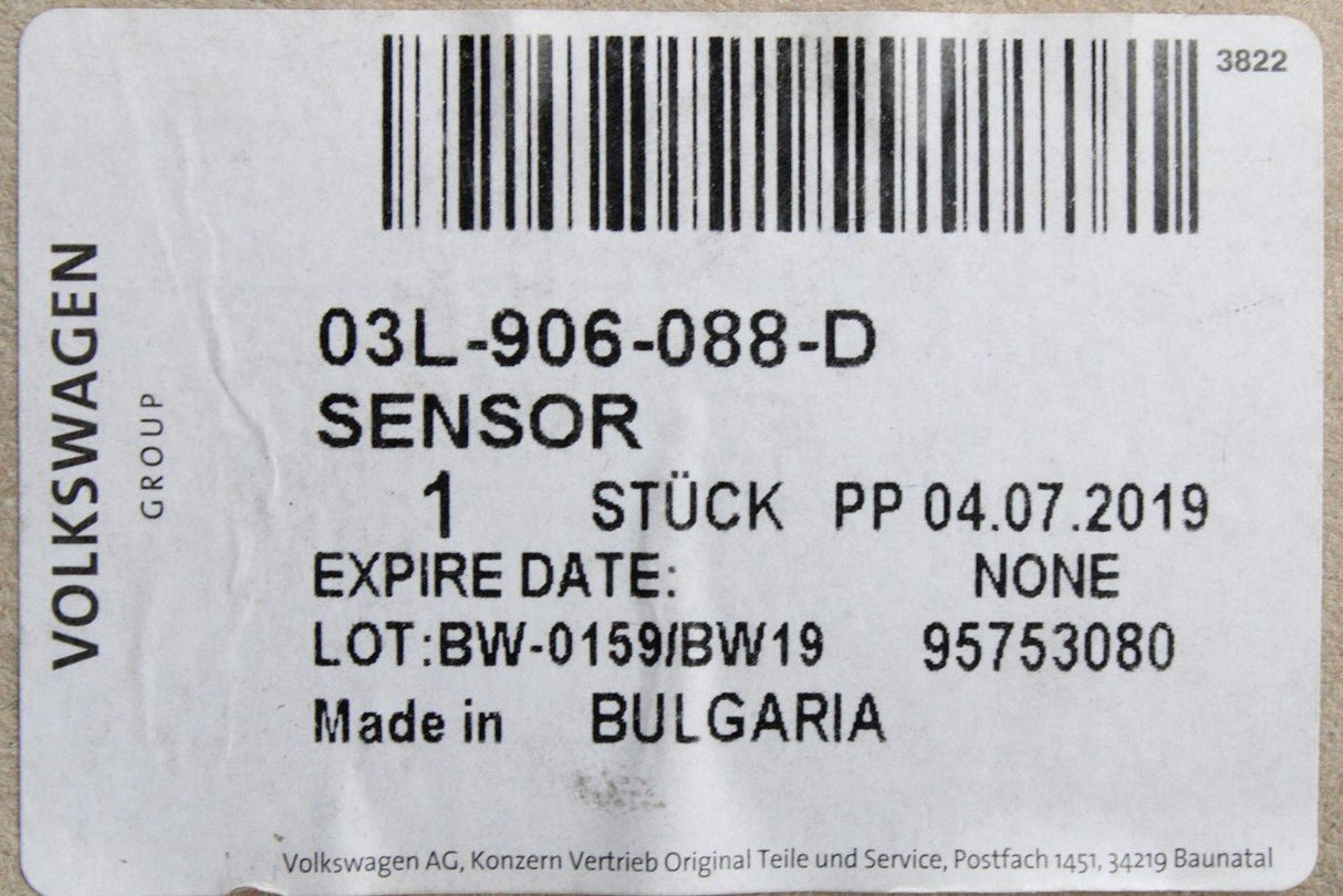 Audi A4 A5 Q5 pre-DPF exhaust gas temp sensor (2.0 TDI) 03L906088D