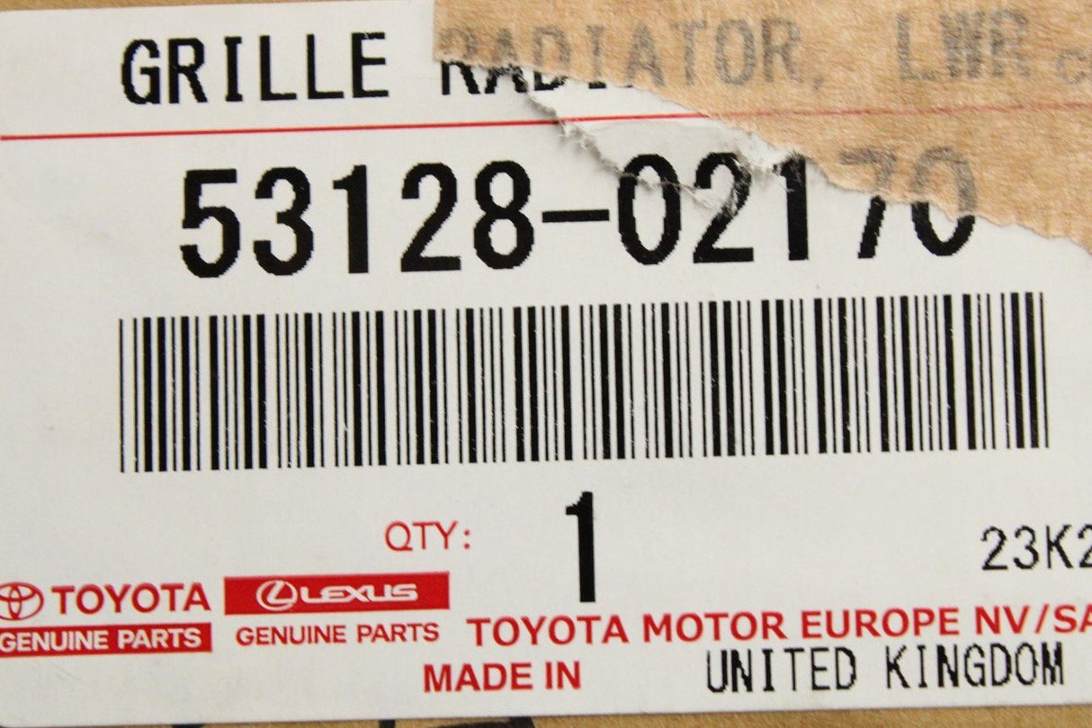 Toyota Corolla 2019-on lower radiator grille trim (left) 53128-02170
