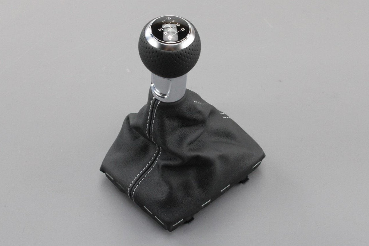 Audi A3 8V 2013-2016 6-Speed gear knob (Black/Silver) 8V0863278E XBA, view 1