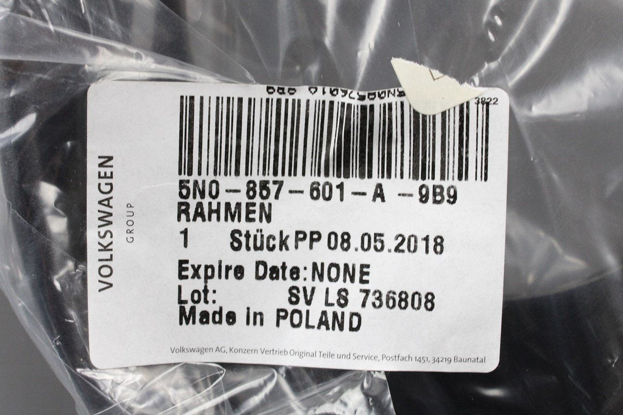 VW Tiguan 5N Sharan SEAT left wing mirror surround trim 5N0857601A 9B9