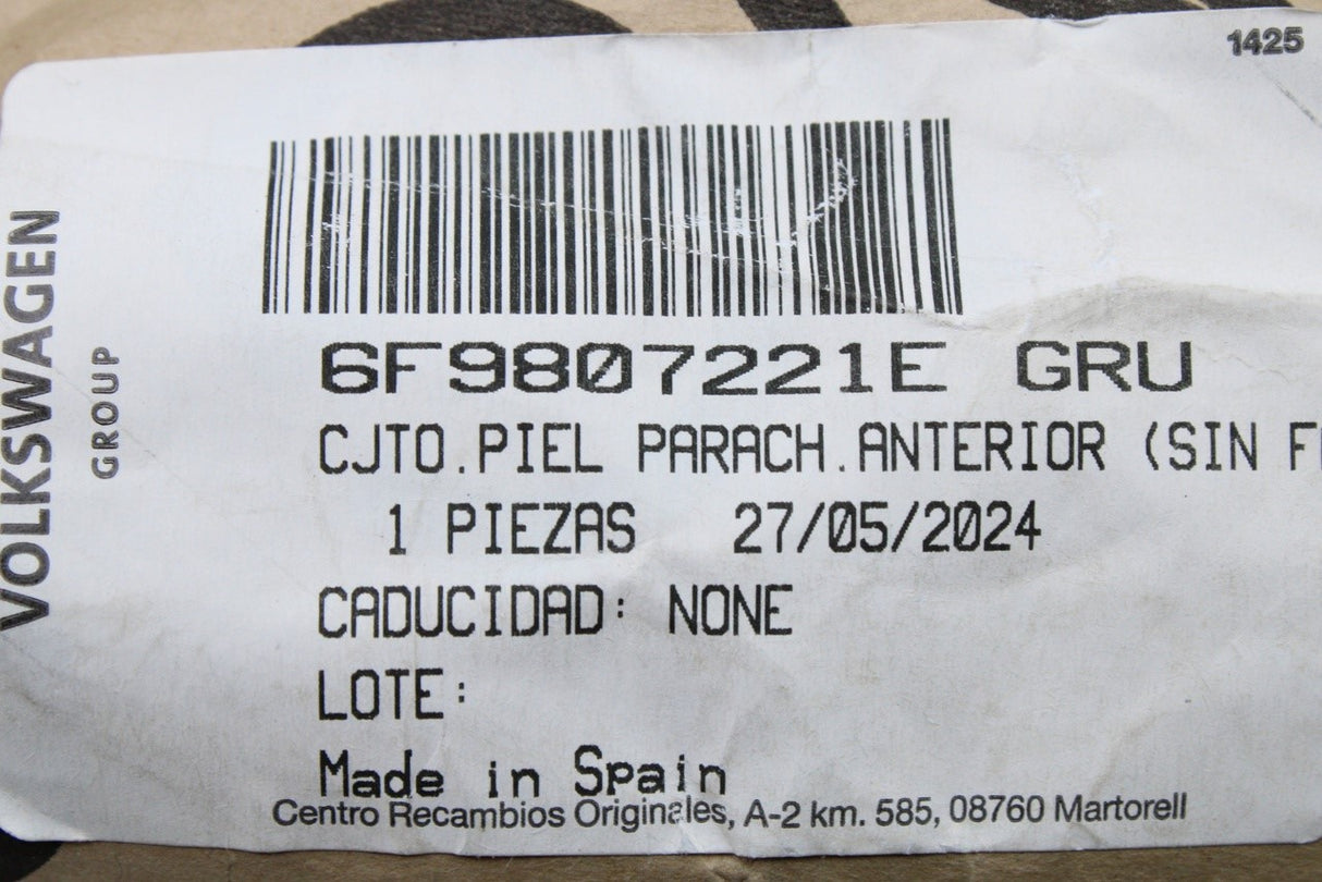 SEAT Arona 2018-on front bumper cover (primed) 6F9807221E GRU