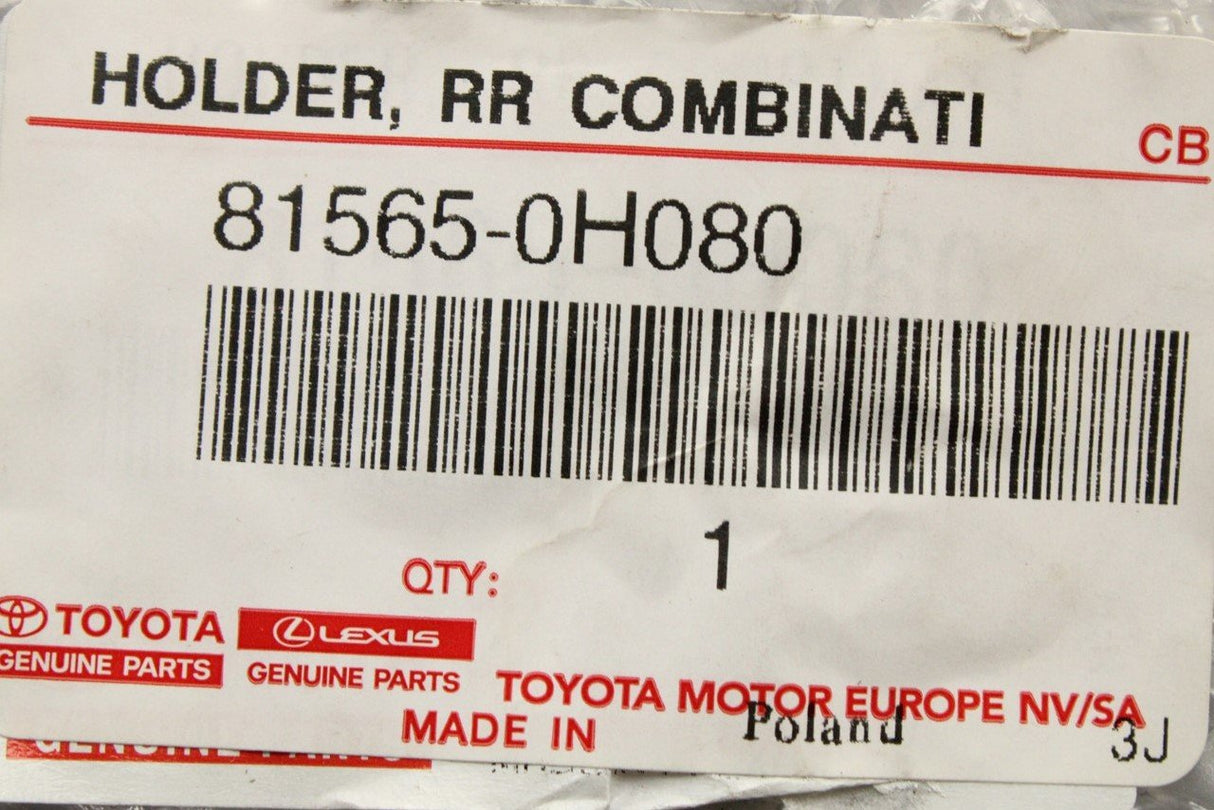 Toyota Aygo 2005-14 rear tail light bulb holder (left) 81565-0H080
