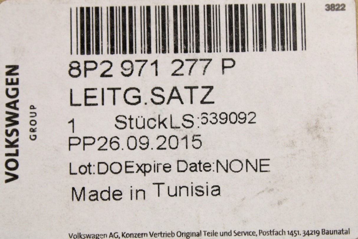 Audi A3 S3 RS3 2004-2013 dashboard wiring loom harness RHD 8P2971277P