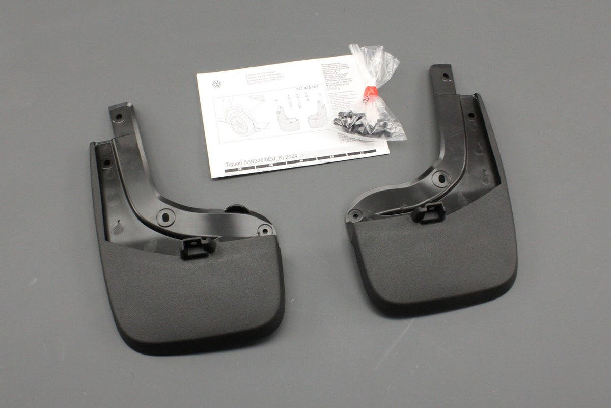 VW Tiguan 2024-on accessory mud flap set (front and rear) 571075101/111, view 1