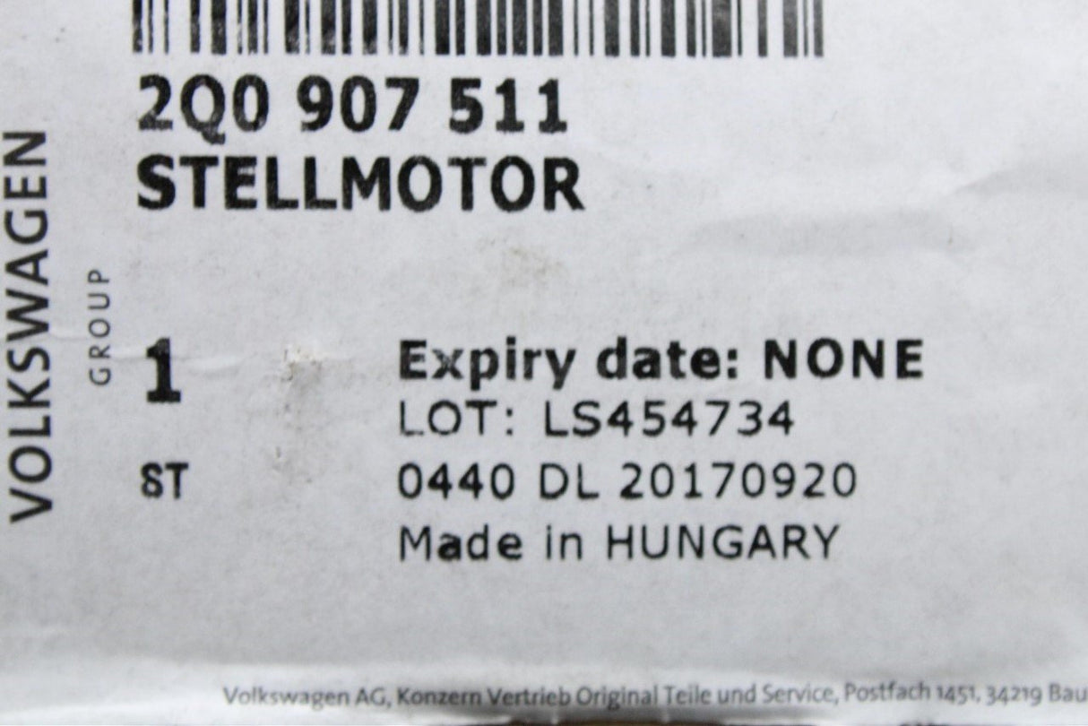 VW Polo T-Cross SEAT Ibiza heater recirculation flap motor 2Q0907511