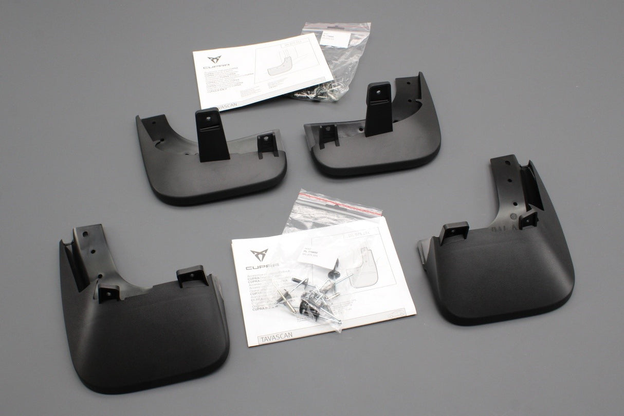 Cupra Tavascan 24-on accessory mud flap set (front & rear) 5FL075101 / 5FL075111
