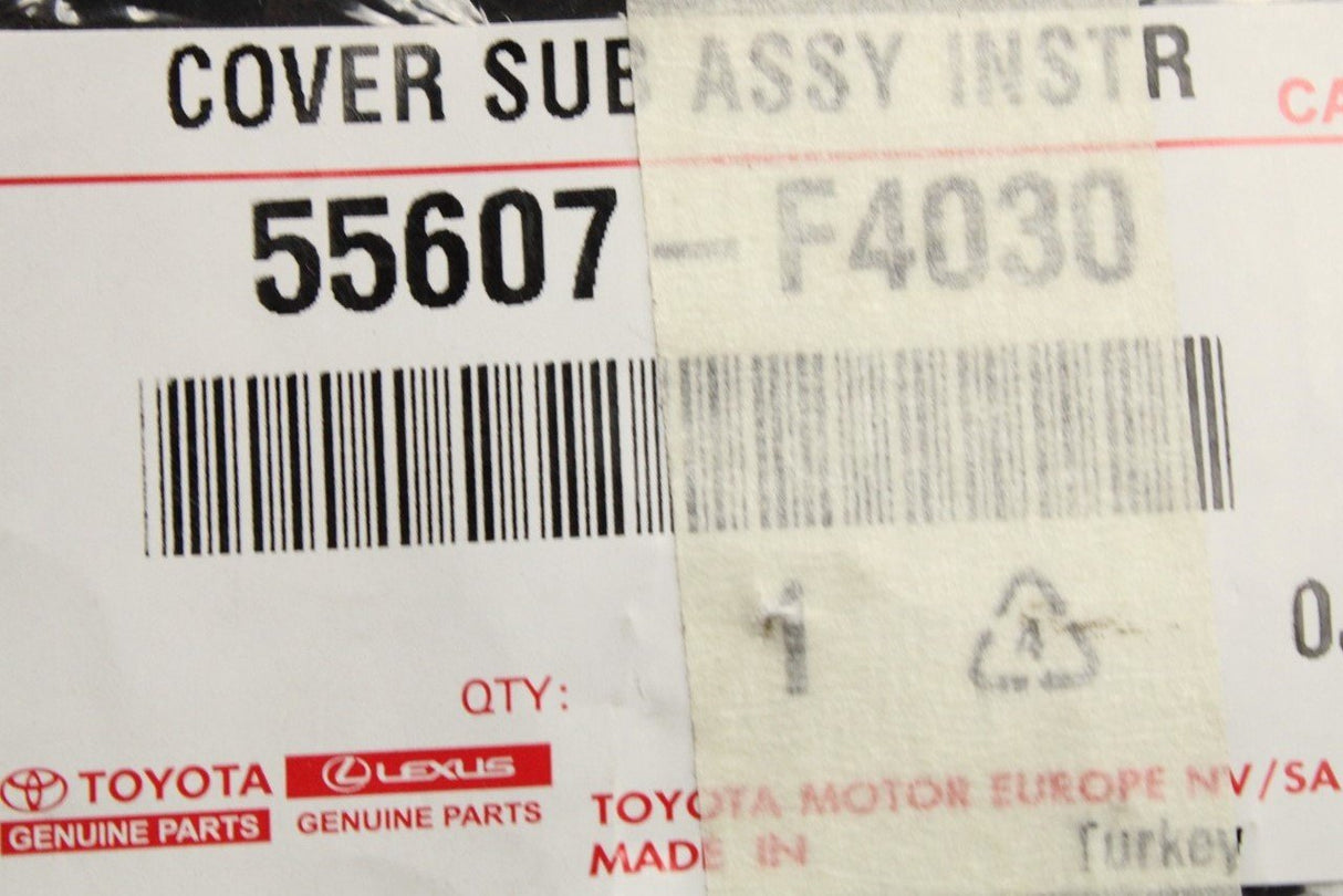 Toyota C-HR 2016-on lower instrument panel trim (RHD) 55607-F4030