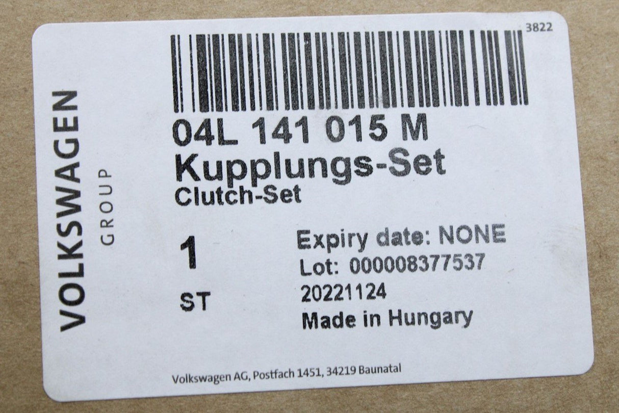 VW Arteon Passat A3 Superb 2.0 TDI clutch & pressure plate 04L141015M