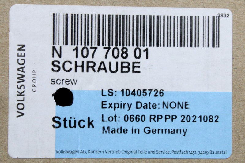 VW Audi Skoda SEAT hexagon head suspension bolt M14x1.5x85 N10770801