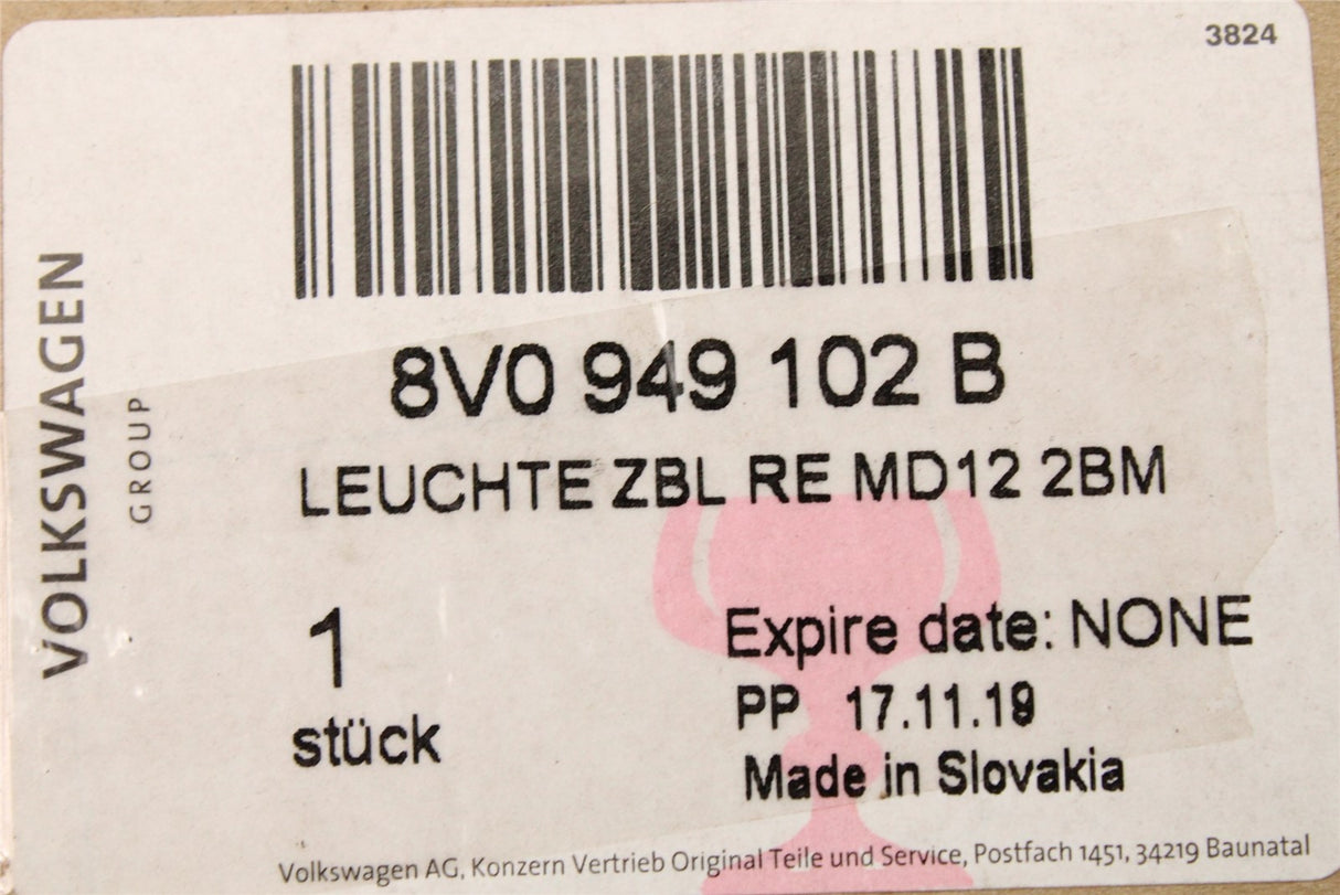 Audi A3 S3 RS3 2017-2021 wing mirror indicator (right) 8V0949102B