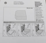 VW Sharan 2016-on floor storage comp. filler for child seat 7N0019720