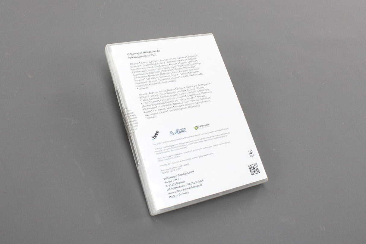 VW Touareg 11-18 Navigation activation document (Europe V14) 7P6051850BM