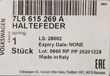 VW Touareg R50 07-10 Audi Q7 10-15 brake pad spring (rear) 7L6615269A