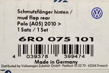 VW Polo 6R 2010-2014 mud flaps (rear) 6R0075101