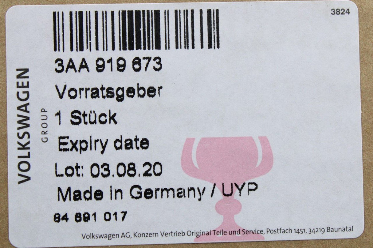 VW Passat B7 CC Passat CC diesel fuel pump gauge sender 3AA919673