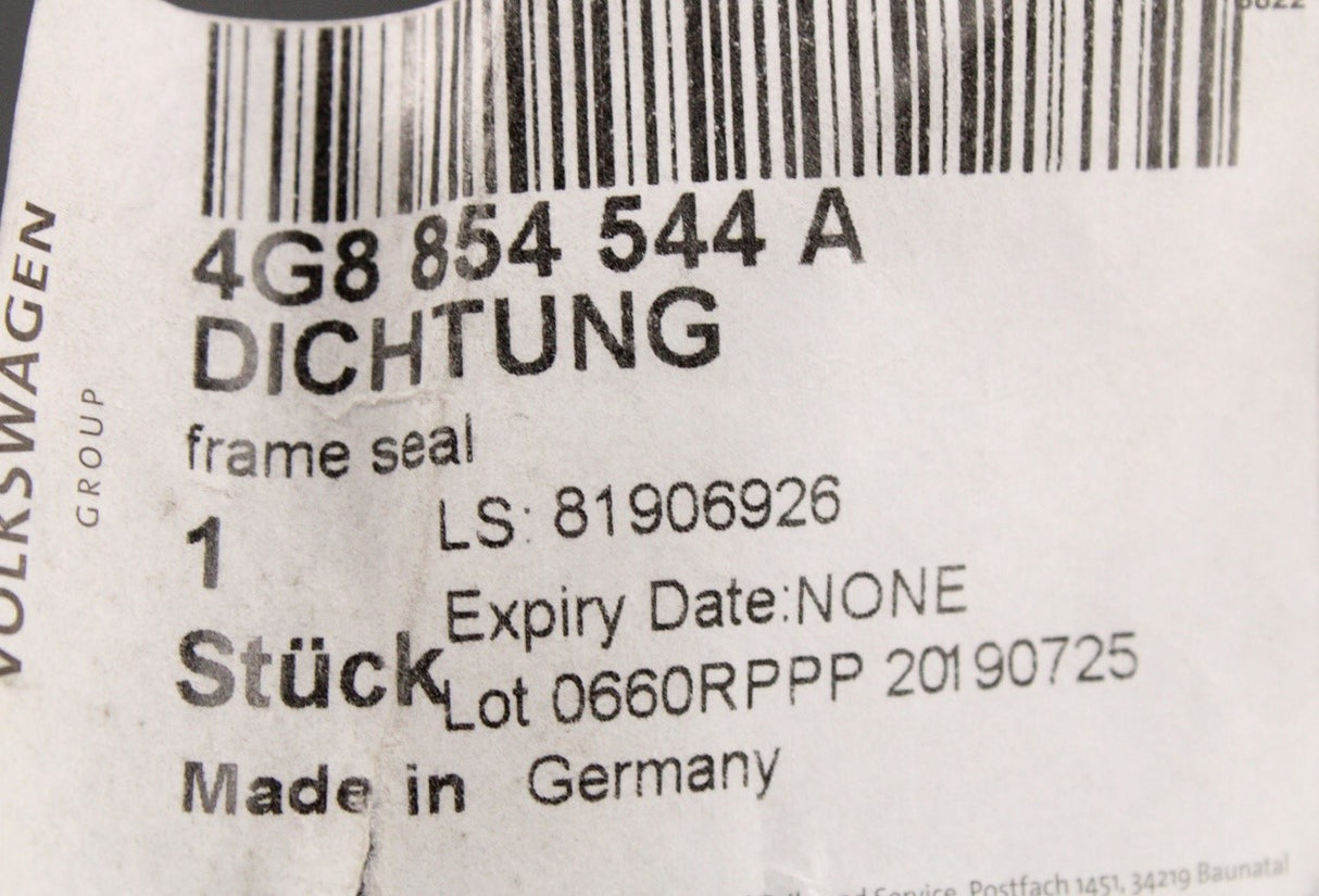 Audi A7 RS7 2011-2018 roof frame seal (right) 4G8854544A