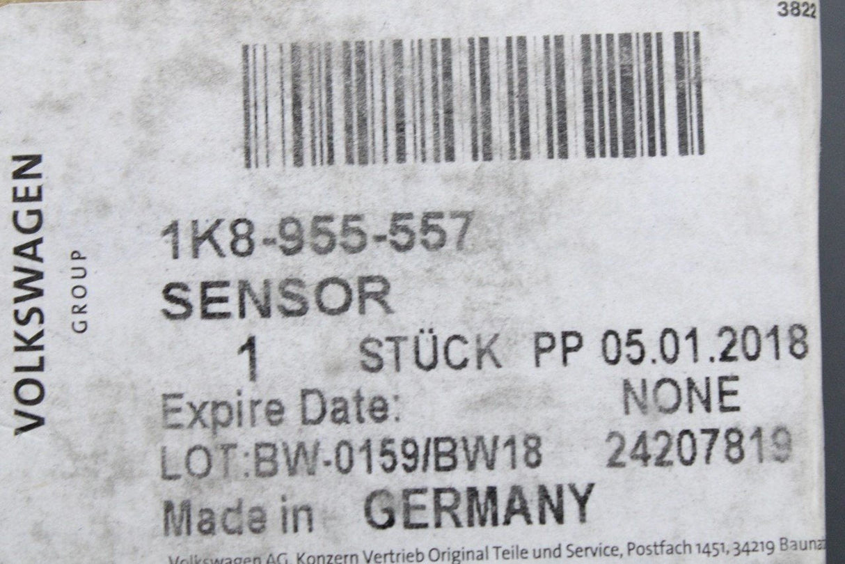 VW Scirocco 2009-2018 door airbag pressure sensor 1K8955557