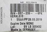 Audi A3 S3 RS3 2013-20 b-pillar lower interior trim (left) 8V4867239 4PK