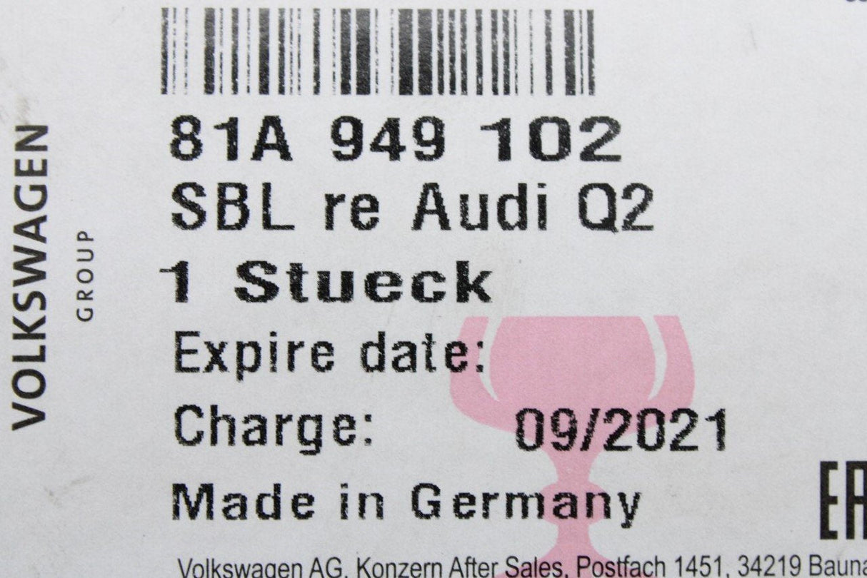 Audi Q2 SQ2 Q3 RSQ3 wing mirror indicator repeater lens right 81A949102