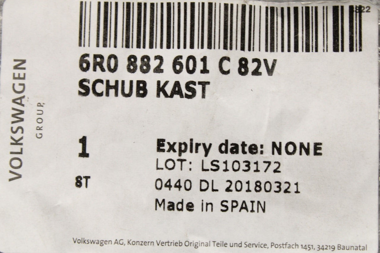 VW Polo 6R 6C Caddy 11-15 front under-seat drawer (left) 6R0882601C 82V