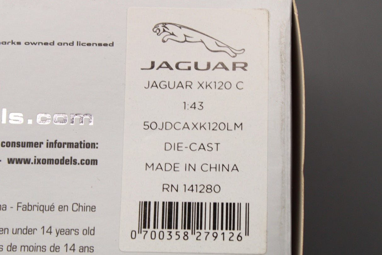 Jaguar XK120 C diecast model car (1:43) JDCAXK120LM