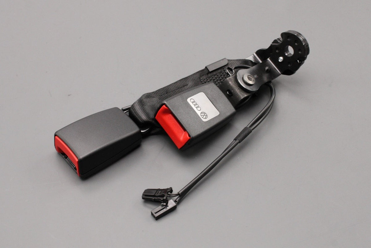 Audi A1 S1 2011-18 rear double seat belt latch (left) 8X4857739C 9B9, view 1