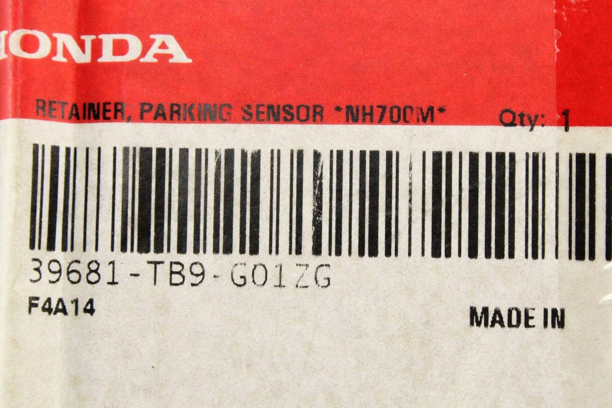 Honda Civic parking sensor retaining bracket 39681-TB9-G01ZG